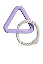 view 1 of 5 Small Triangle Tug Toy in Lilac