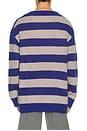 view 2 of 5 Grunge Stripe Pullover in Blue