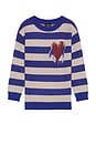 view 4 of 5 Grunge Stripe Pullover in Blue