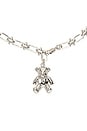 view 2 of 3 Teddy Pendant Spike Chain Necklace in Silver