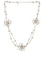 view 1 of 2 Crystal Twisted Wire Necklace in Silver