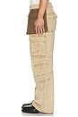view 2 of 6 Washed Cargo Trousers in Beige