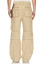 view 3 of 6 Washed Cargo Trousers in Beige