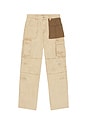 view 5 of 6 Washed Cargo Trousers in Beige
