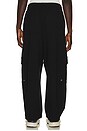 view 3 of 5 Wide Fit Cargo Pants in Black