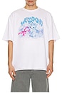 view 1 of 5 Watercolor Monster T-Shirt in White