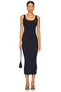 view 1 of 5 Ribbed Knit Dress in Navy