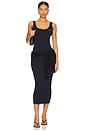 view 4 of 5 Ribbed Knit Dress in Navy