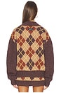 view 3 of 5 CÁRDIGAN INTARSIA in Brown