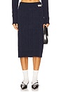 view 1 of 6 Cable Midi Skirt in Navy