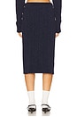 view 4 of 6 Cable Midi Skirt in Navy