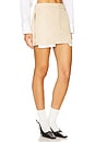 view 2 of 6 Tuck-detail Mini Skirt in Beige