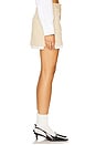 view 3 of 6 Tuck-detail Mini Skirt in Beige