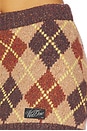 view 6 of 6 Argyle Intarsia Mini Skirt in Brown