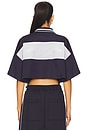 view 3 of 4 BLUSA POLO CROPPED in Navy