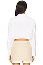 view 3 of 4 Cropped Shirt in White