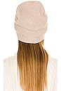 view 2 of 3 Itzel Recycled Cashmere Beanie in Heather Oatmeal