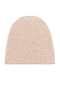 view 3 of 3 Itzel Recycled Cashmere Beanie in Heather Oatmeal