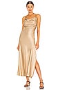 view 2 of 3 Gabrielle Midi Dress in Champagne & Black