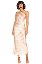view 1 of 3 Philamena Stripe Midi Dress in Pink & Ivory Stripe