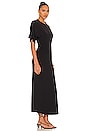 view 4 of 4 Embrace Comfort Stretch Asymmetrical Midi Dress in Black