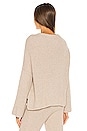view 3 of 4 Oversized Rib Henley in Nude