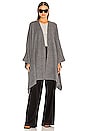 view 1 of 3 Eva Poncho in Heather Grey