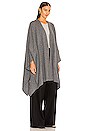 view 2 of 3 Eva Poncho in Heather Grey