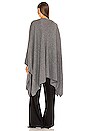 view 3 of 3 Eva Poncho in Heather Grey