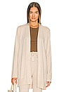 view 1 of 5 Tanner Recycled Cashmere Cardigan in Heather Oatmeal