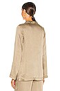 view 3 of 4 Leila Pajama Shirt in Khaki