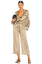 view 4 of 4 Leila Pajama Shirt in Khaki