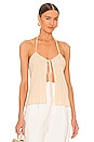 view 1 of 4 Layah Ruched Tie Top in Ivory