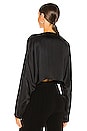 view 3 of 4 Amaya Dolman Top in Black