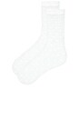 view 2 of 2 Daisy Socks in White