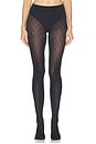 view 1 of 2 Cotton Diamond Tights in Black