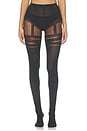 view 1 of 2 Infinite Wrap Tights in Black & Black