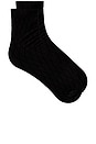 view 1 of 2 Cotton Diamond Socks in Black