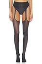 view 1 of 2 Suspender Tights in Black