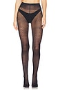 view 1 of 1 Graphic Pattern Tights in Deep Night