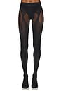 view 1 of 2 Holes Effect Tights in Black