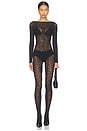 view 1 of 4 Sweet Dots Catsuit in Black