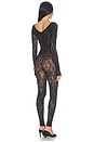 view 4 of 3 Infinite Rose Net Jumpsuit in Black