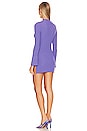 view 3 of 3 Merino Rib Top Long Sleeve Mini Dress in Iris Boom