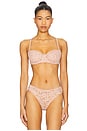 view 1 of 4 SUTIÃ BANDEAU RENDADO COM ARO in Pink