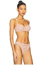 view 2 of 4 SUTIÃ BANDEAU RENDADO COM ARO in Pink