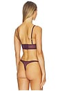 view 4 of 5 Sheer Opaque Convertible Bandeau in Aubergine