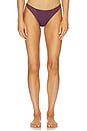view 1 of 4 Sheer Opaque Thong in Aubergine