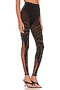 view 2 of 4 Elegant Animalier Zebra Legging in Coca & Black