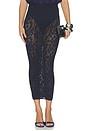 view 1 of 6 Infinite Rose Net Skirt in Black